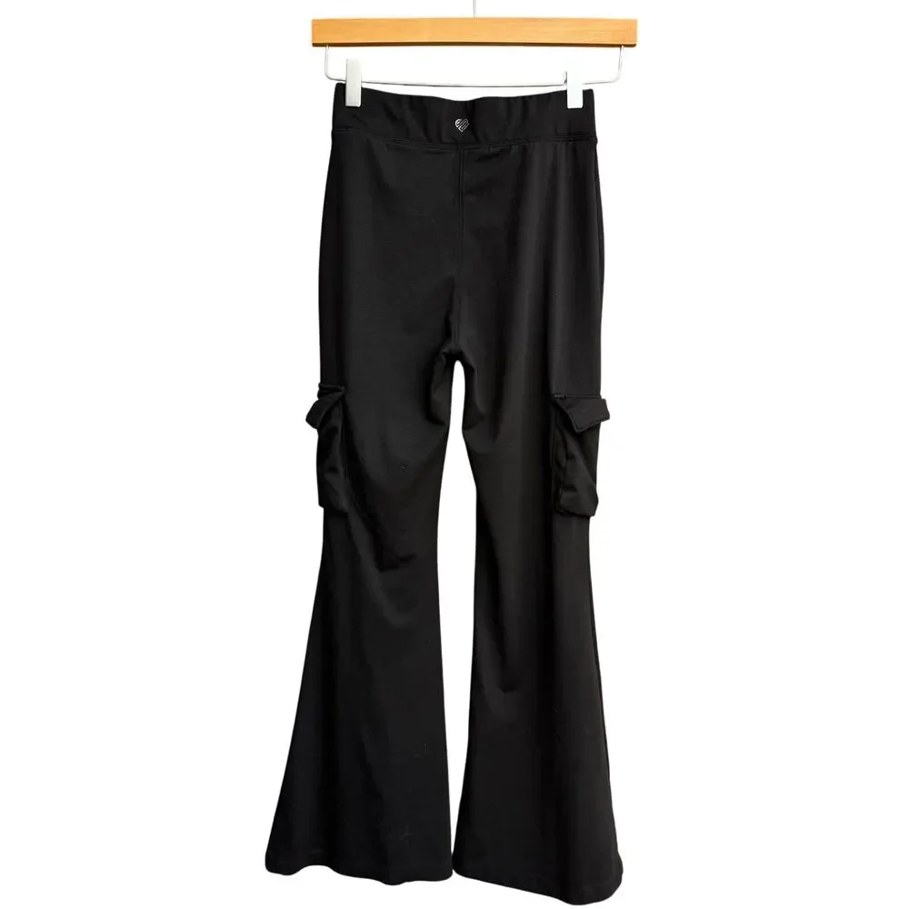 Justice Girls Flared Pin Tuck Pull On Pants L 12/14